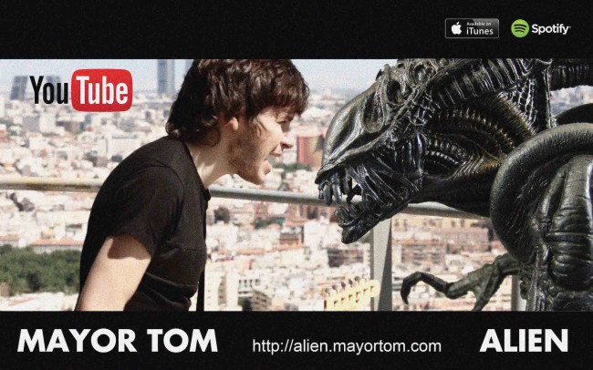 Transmisión desde el Pirulí (Torrespaña) videoclip de MAYOR TOM